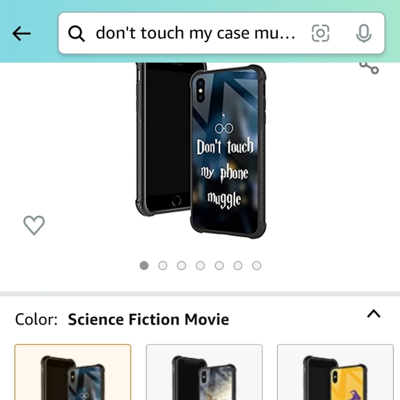 iPhone XR case, "Don't touch my phone muggle" Harry Potter theme - Picture 2 of 3
